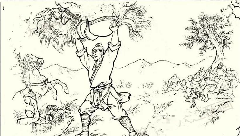 元顺帝派什蛮王撤木野汗前去乱石山擒拿七雄。这七雄是：老大武殿章，老二胡大海，老三