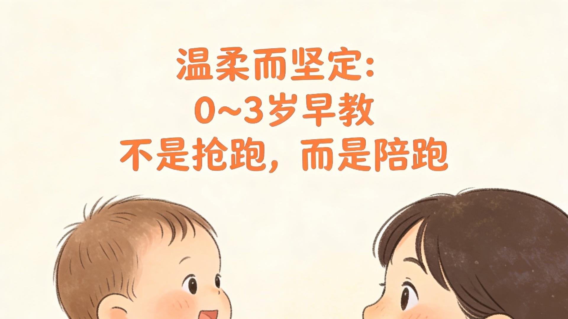“温柔而坚定”：0～3岁早教不是抢跑，而是陪跑