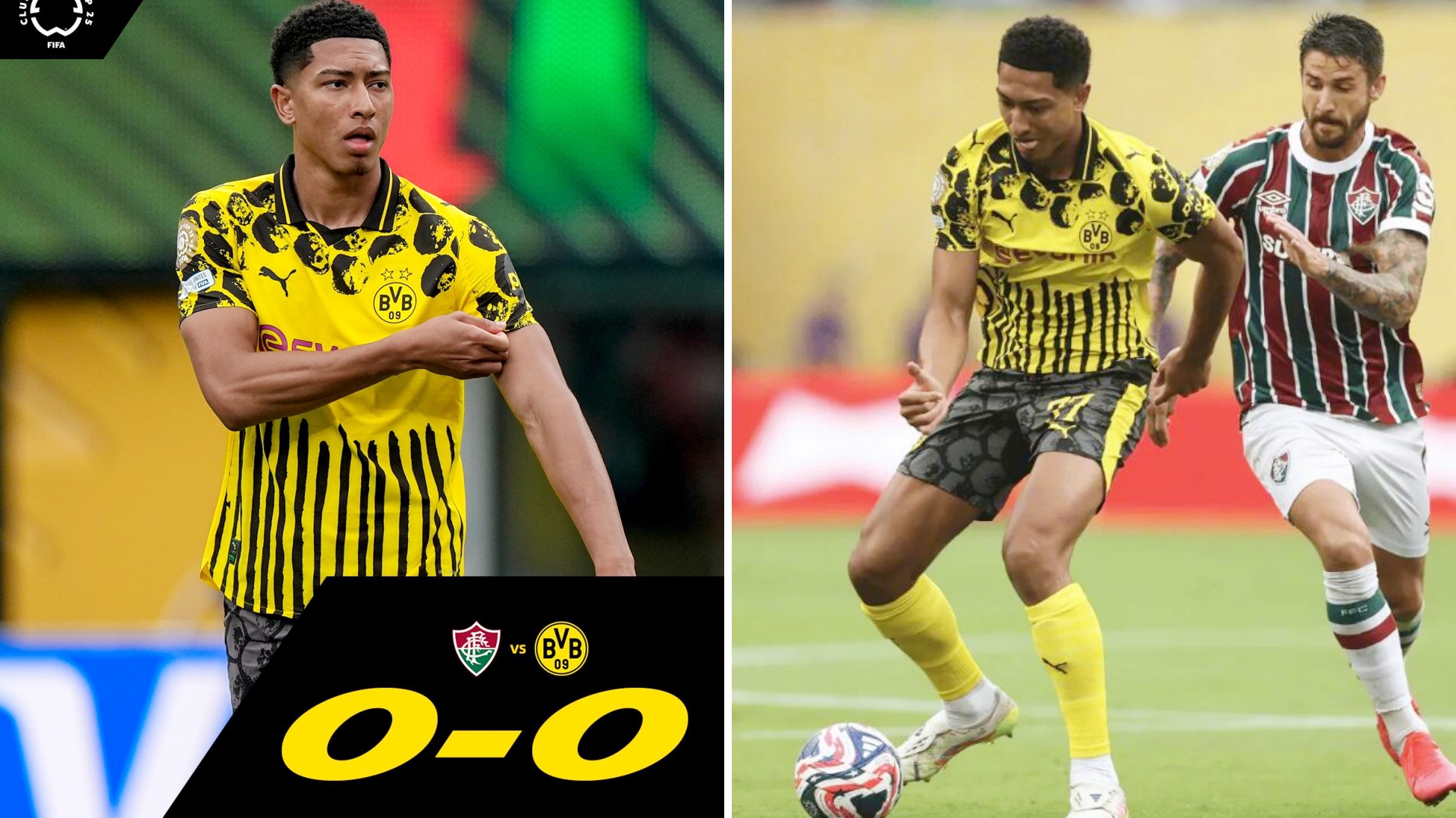 世俱杯：多特蒙德0-0战平弗鲁米嫩塞，未能拿下开门红。
小贝林厄姆替补登场上演多