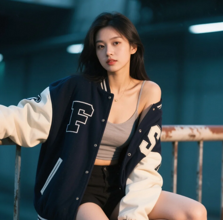 街头时尚的野生代言人：棒球夹克美人图鉴