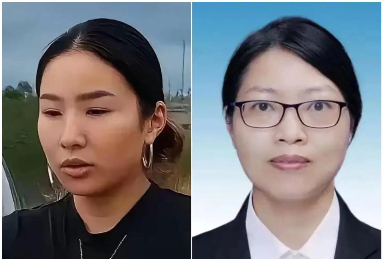 有人说奔驰“亮证姐”是执法部门领导，这纯属指鹿为马！
你看左边的奔驰“亮证姐”穿