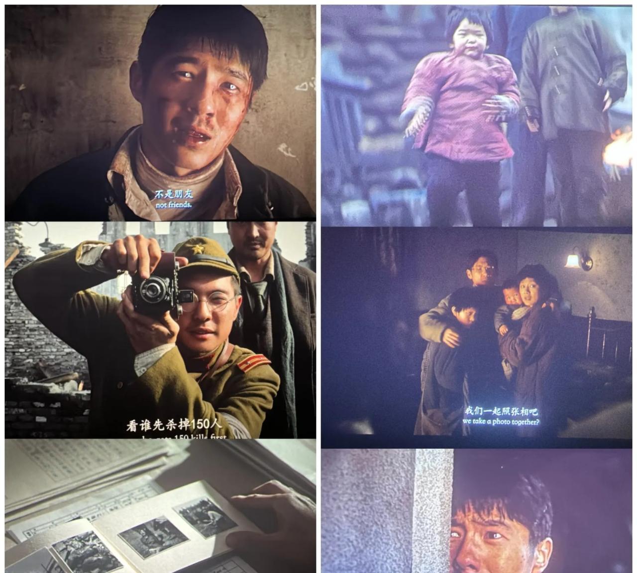 我刚看完《南京照相馆》
记得刘昊然在电影里只说过两次日语，第一次是在生命危急关头