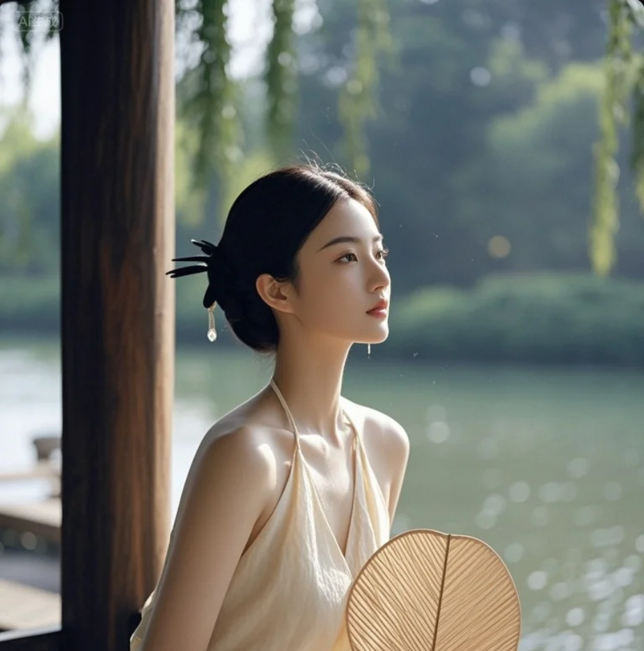 她的美，是视觉的享受，也是心灵的触动