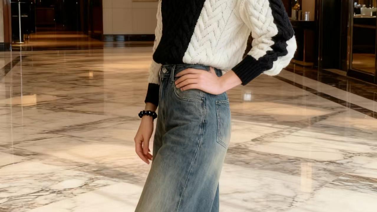 牛仔裤的时尚穿搭分享。