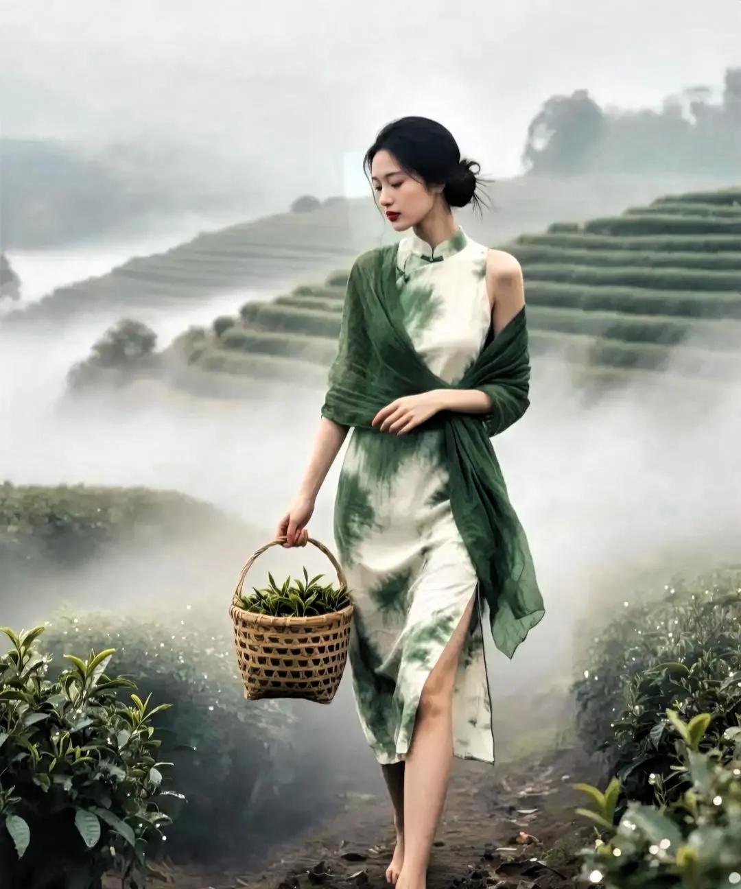 春烟袅袅荡茶乡，
玉露均沾润天窗。
俏女穿林飘雅韵，
……………[鼓掌][福]