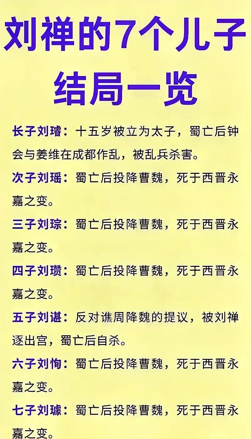 五子守住了蜀汉最后的尊严。
