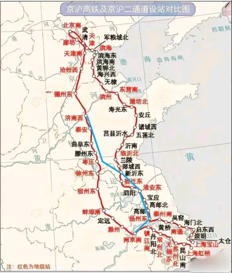 京沪二线太绕，京沪三线来临？
京沪高铁开通已有近15年，是国内最赚钱的高铁线路，