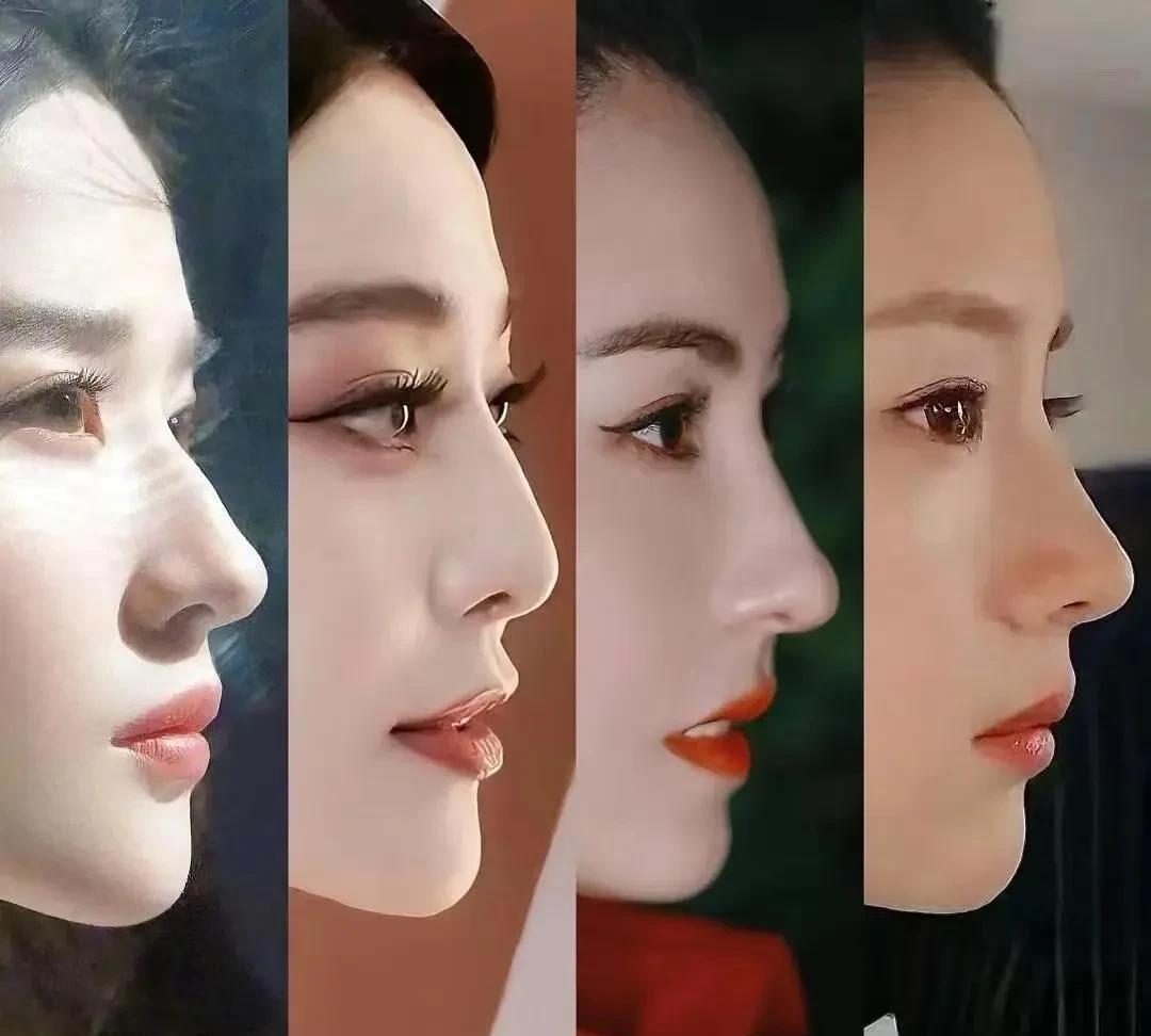 这四位绝色美人儿，有浓颜系的，也有淡颜系的，个个惊艳动人。看正脸可能各有千秋，但