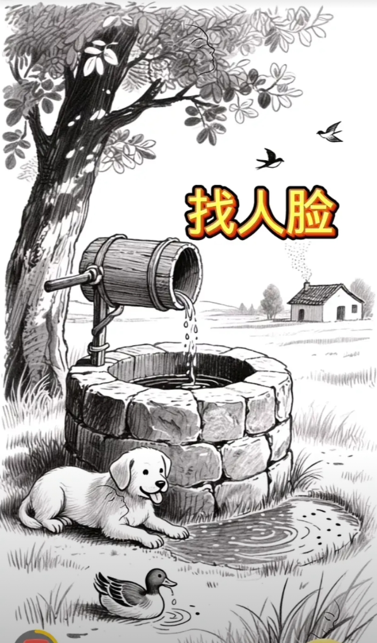 眼力测试，你能看到几张人脸。
看到一张人脸是筑基，看到两张人脸是元婴儿，看到三张