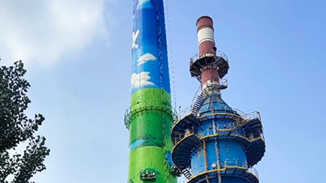 脱硫塔除锈防腐项目顺利竣工