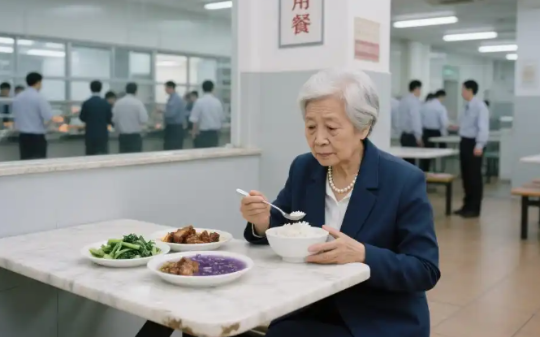 老员工退休3个月天天到公司食堂吃饭，直到公司遇上难题，她说：我来