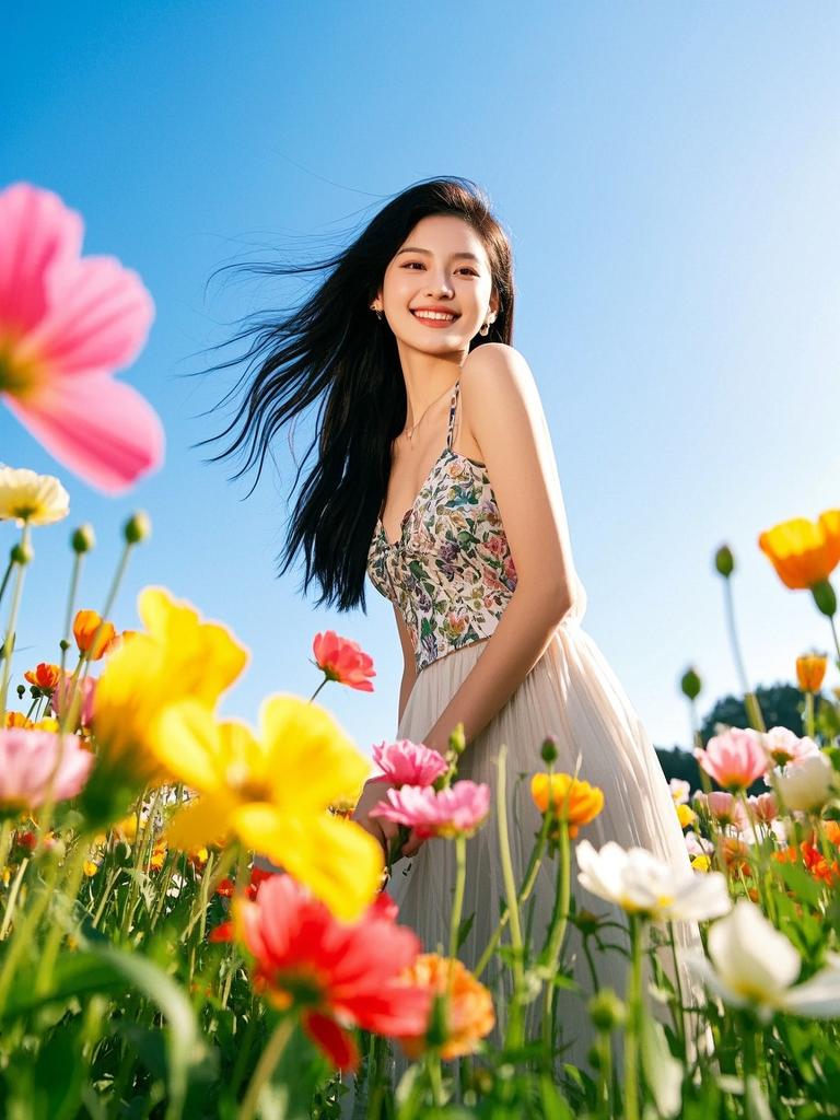 💐家人们，今天被一组美照惊艳到了！
画面里，一位美得动人心弦的女子，身着潮流感