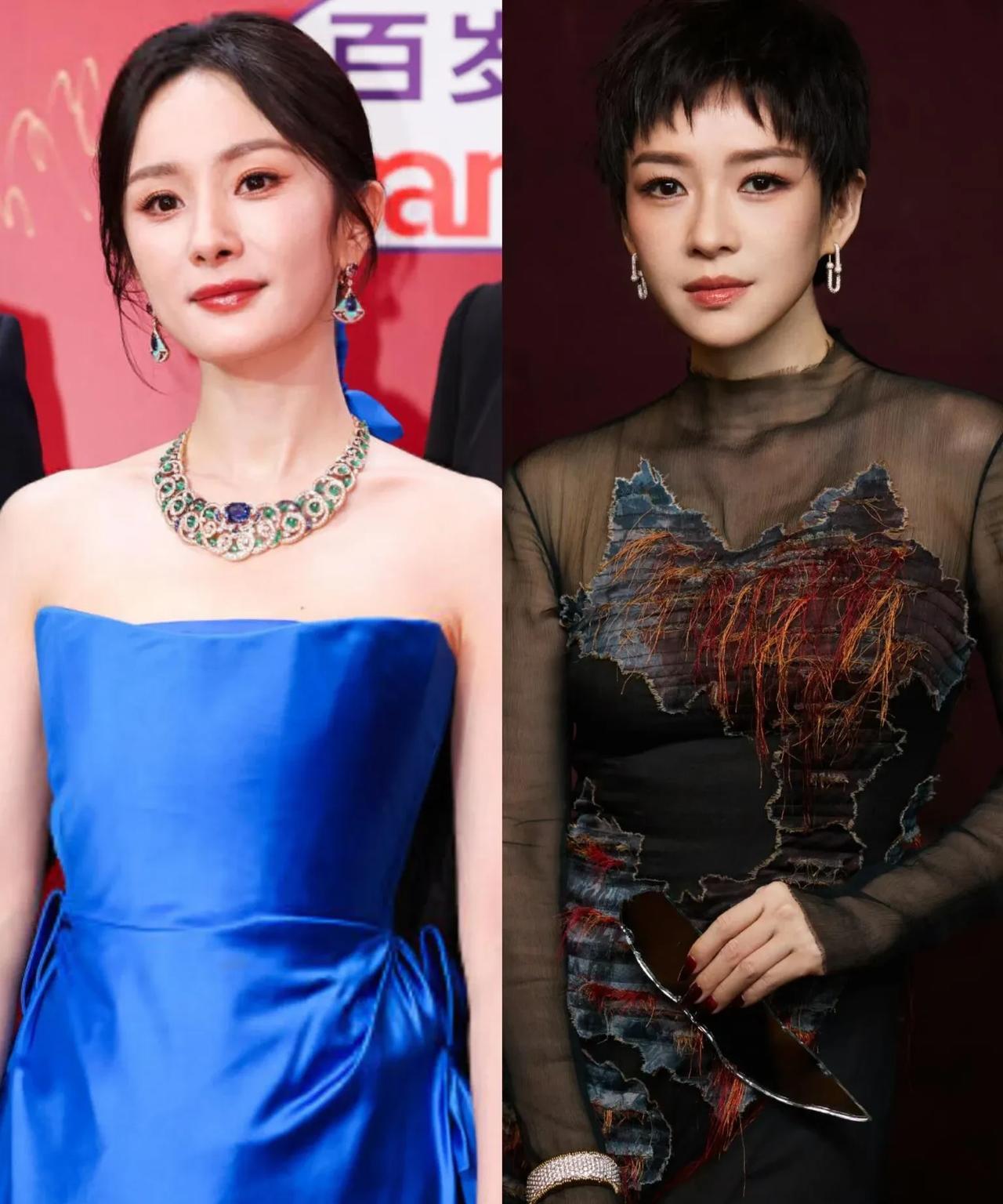 娱乐圈两大“狠角色”正面battle！
杨幂这些年从甜妹逆袭成大女主，每次走红毯