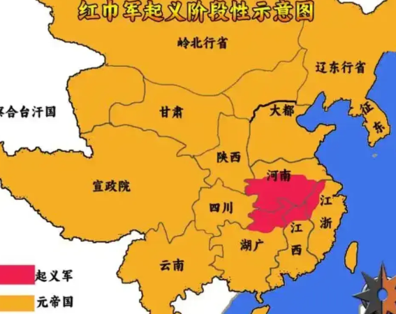 如果不是元朝统治者的内斗，朱元璋夺取天下的概率将大大降低。

在元至正十一年白莲