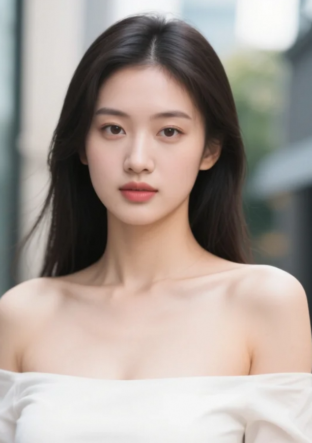 光影斑驳洒肩头，静谧时光美人图。