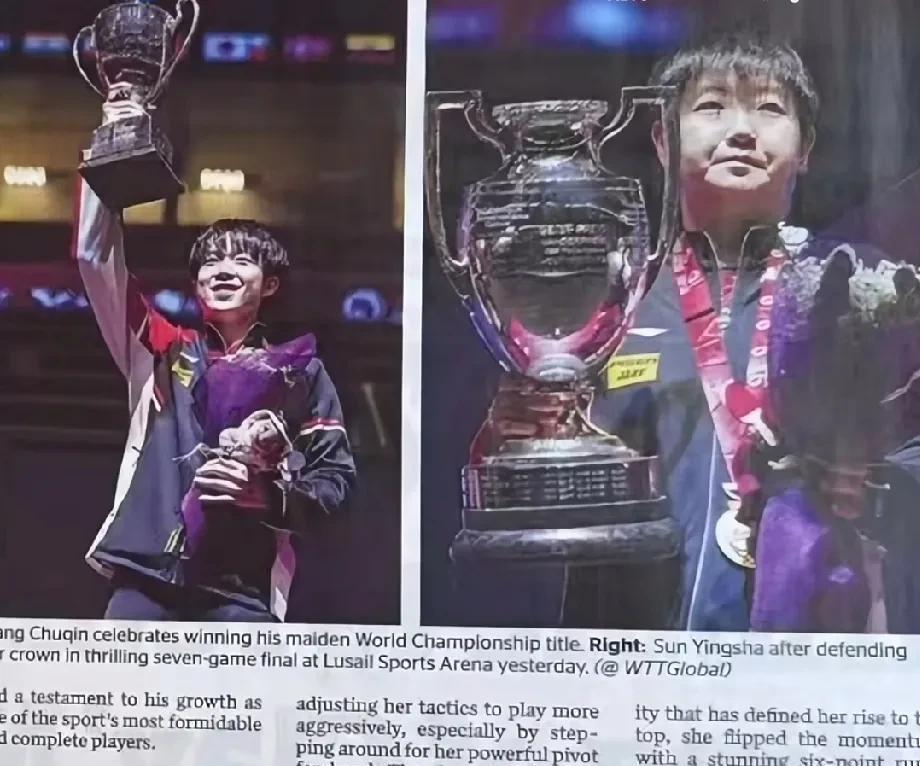 [奸笑]卡塔尔给的排面真心可以哈！中国乒乓球运动员莎莎&大头向全世界推广乒乓球，