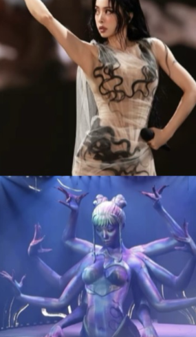 蔡依林最近在老家的演唱会，舞台弄得挺“邪乎”