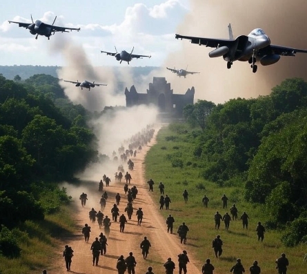 最新消息，泰国全面展开军事行动，并宣布关闭与柬埔寨之间的所有边境口岸。
目前，泰