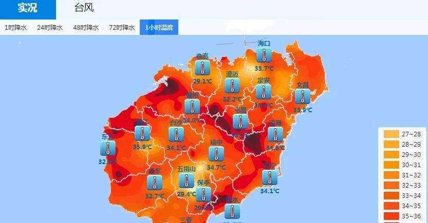 #头号创作者激励计划#海南高温主阵地东西分化，最高气温可达37℃以上！今天(9日