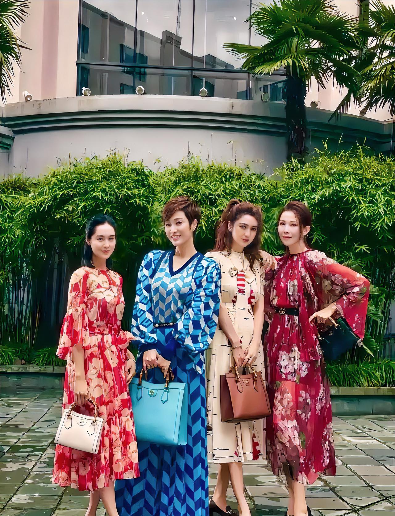 香港娱乐圈四大好闺蜜，因说普通话不标准，陈法蓉自嘲“港普F4”后，从而四人以此自