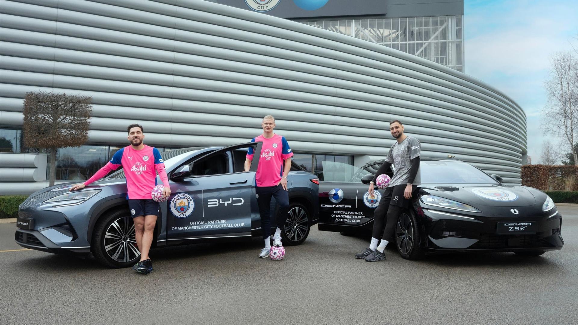 比亚迪成为曼彻斯特城足球俱乐部官方合作伙伴，为球队提供专车！
