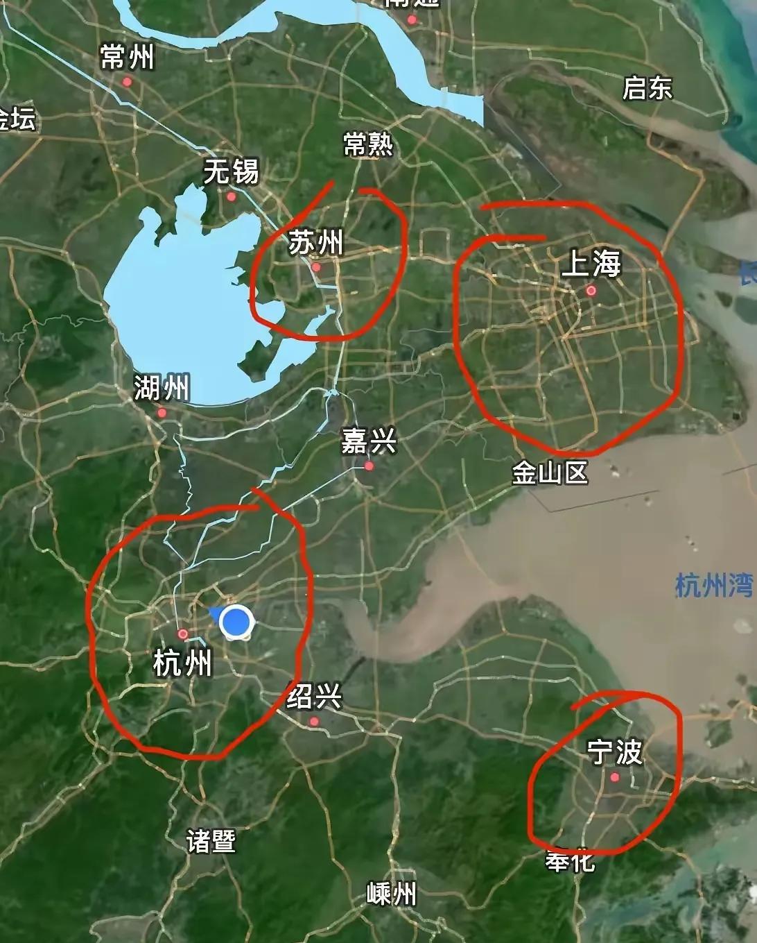 看了这张地图，你就会发现，作为江苏省的省会南京市，它的地理位置有多尴尬，因为在近