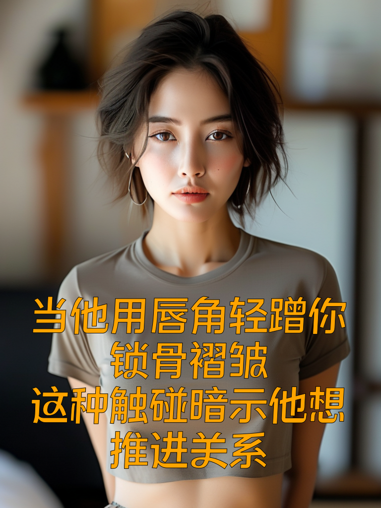 当他用唇角轻蹭你锁骨褶皱：这种触碰暗示他想推进关系