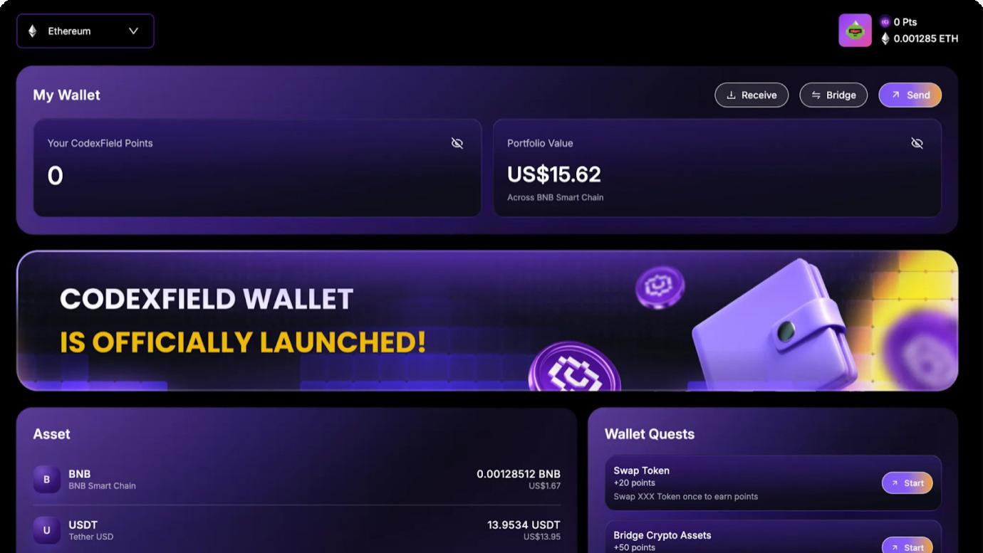 CodexField Wallet：贯穿创作、资产与智能协作的统一账户层