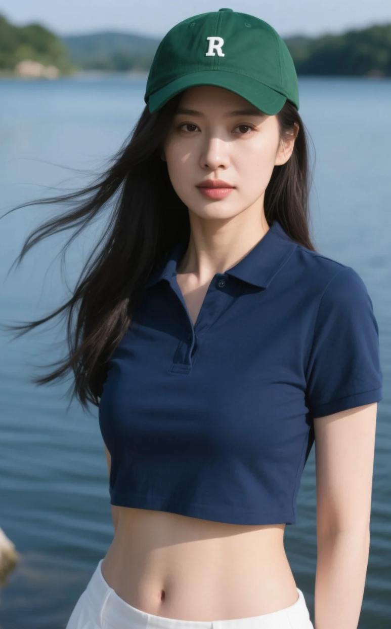 她没说话，却用背影让整片湖水安静了下来