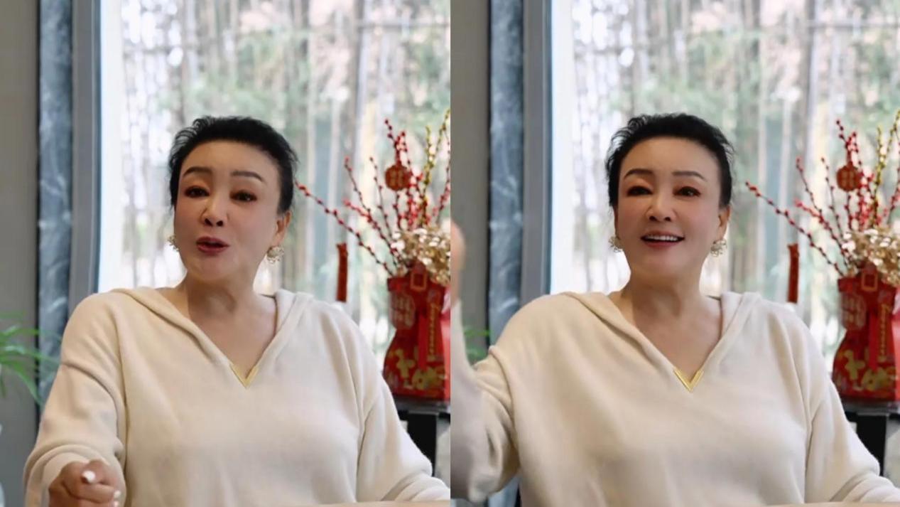 张兰近日前往台北探望孙子孙女