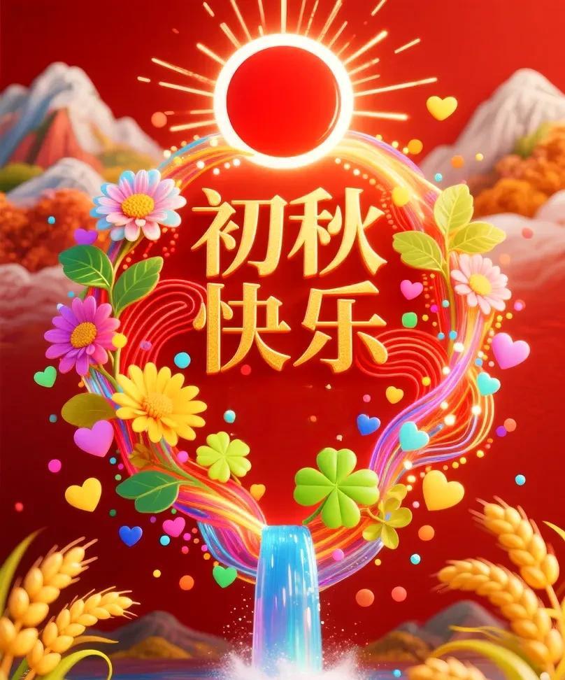 《沁园春·秋日安康》
        秋染山河，风送清和，云淡天长。看稻浪翻金，