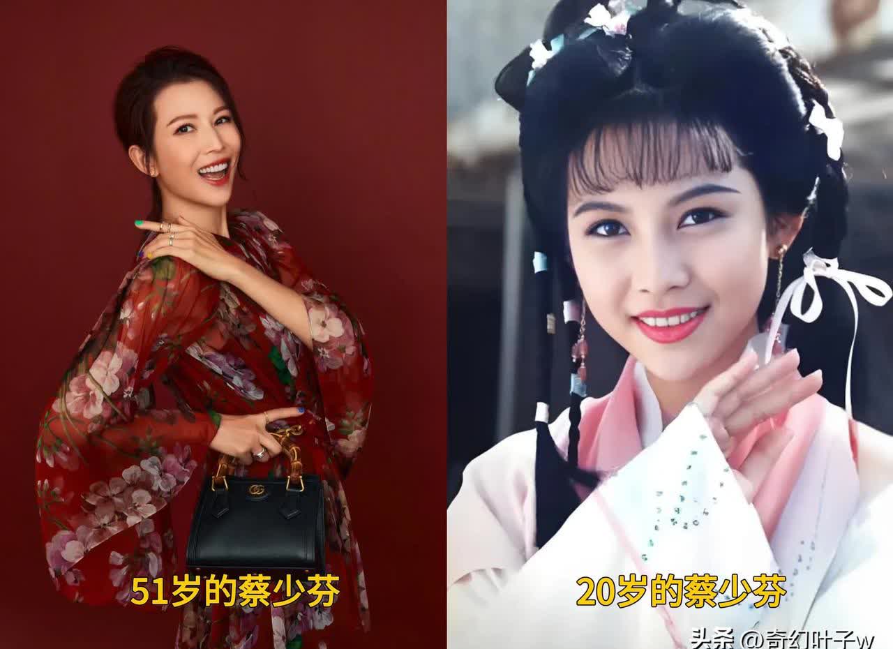 蔡少芬的3段感情：
第一段：富商刘銮雄
1991年，蔡少芬18岁，刘銮雄40