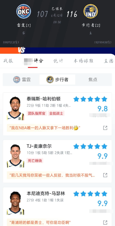 步行者真的要冲击总冠军了

赛前一大堆人说步行者赢一场都是撞大运了，现在看呢？