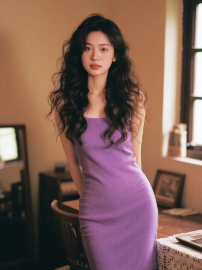 一袭长裙，定格时光里的温柔