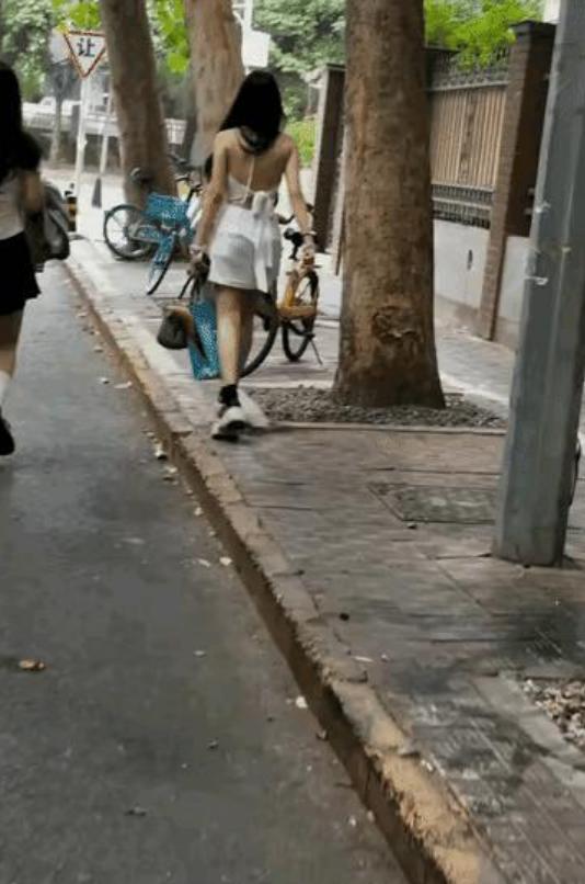 “天生的坏！”  这令人啼笑皆非的一幕，发生在繁华街道上。



一个打扮入时的