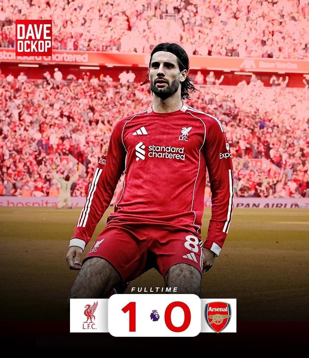 利物浦1-0阿森纳，索博又帅又能踢，3个事实不得不说！
第一，索博又帅又能踢。说