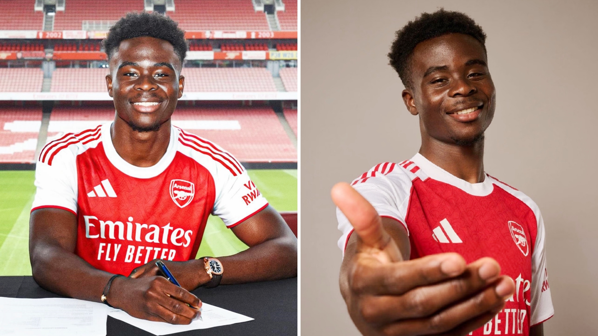 媒体报道，阿森纳球星萨卡接近以30万镑周薪与球队续约5年，他将成为枪手队内薪资最