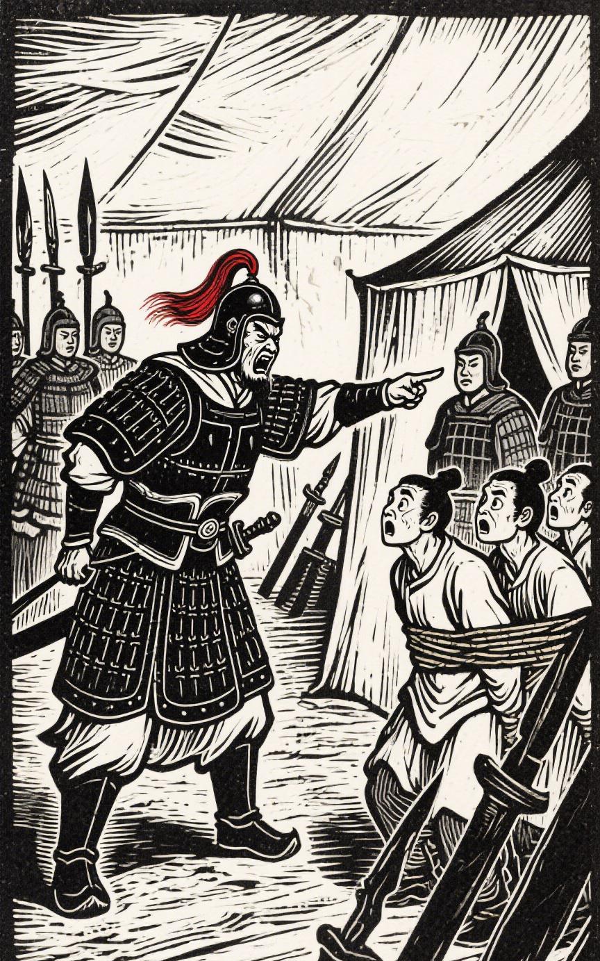 陈胜打了几个胜仗，很多人来投靠他，也包括他之前的一些贫贱之交；
他岳父也来了，陈