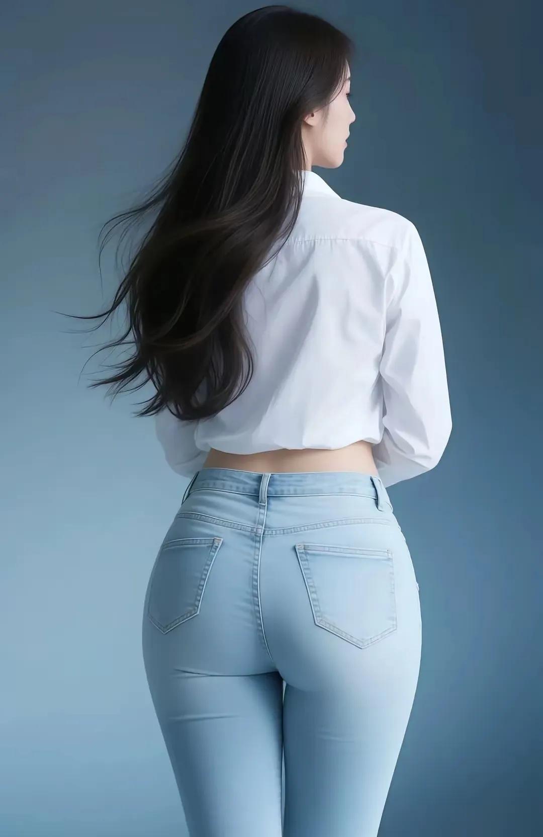 #不胖穿什么款的牛仔裤好看#