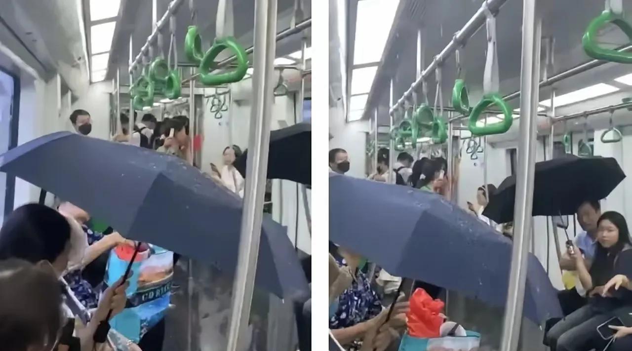 越南河内轻轨的车厢漏水了，越南媒体惊呼：这是极为罕见的技术故障！
中国网友反怼：