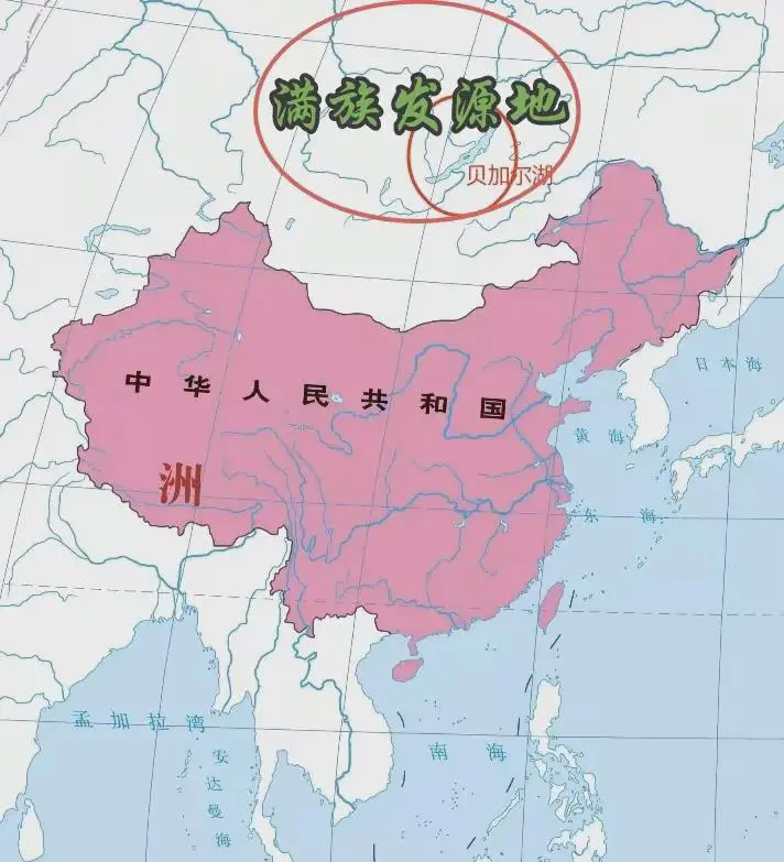 清朝八旗的发源地示意图
