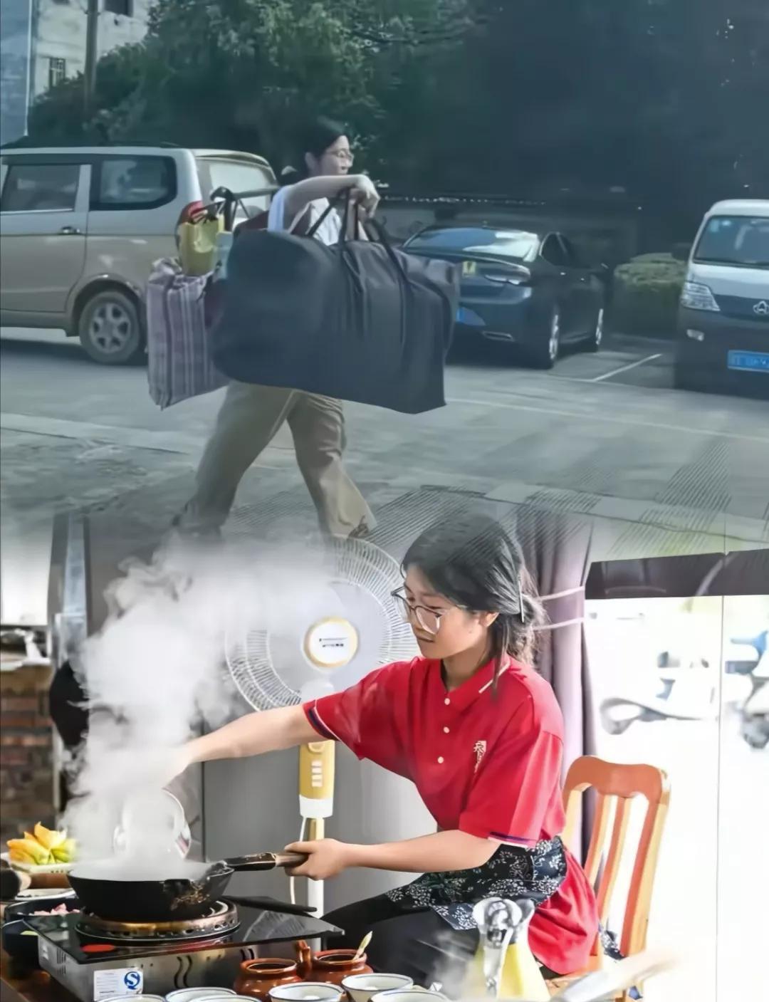全网爆火的“扁担女孩”，再次让人刮目相看！
爆火后她婉拒了别人的善意资助，更没有