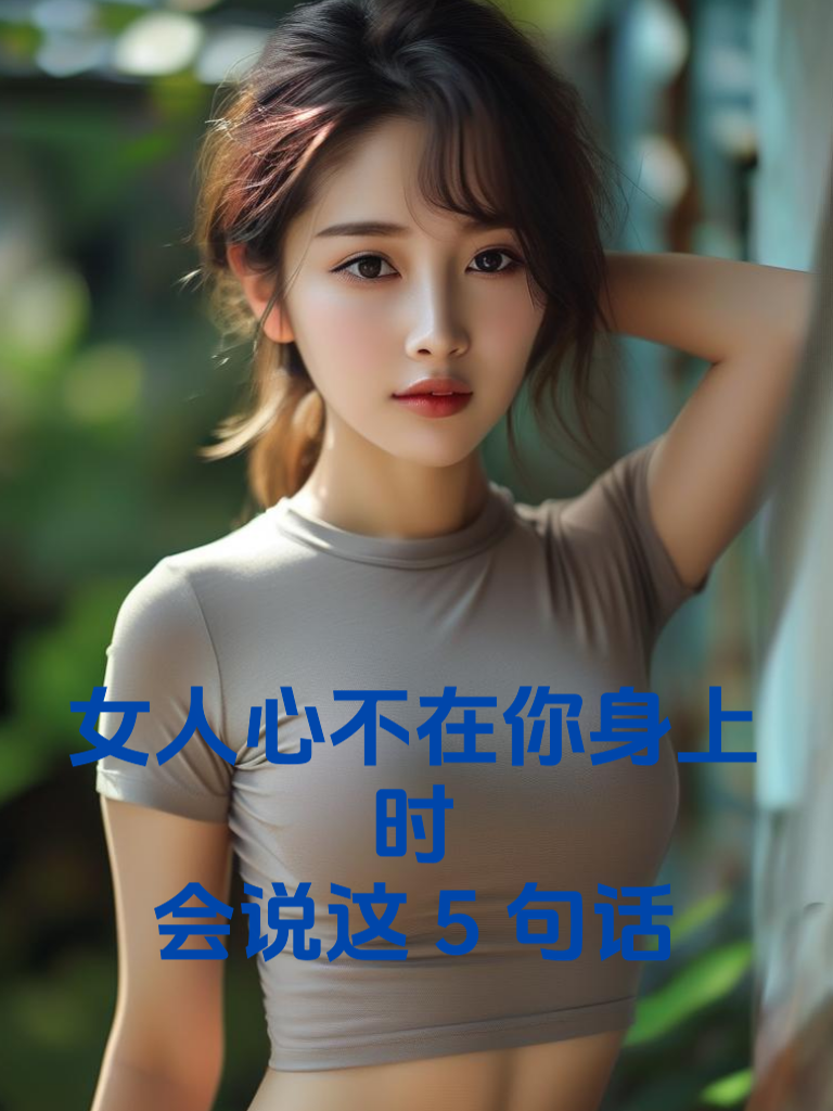 女人心不在你身上时，会说这5句话