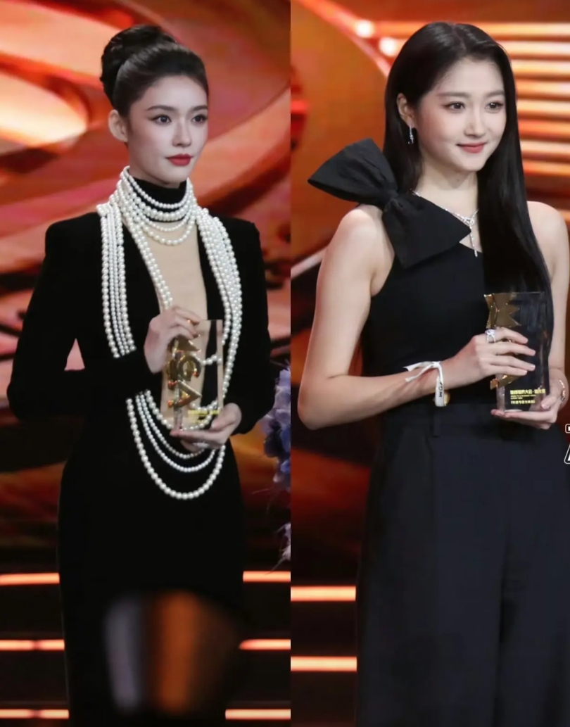 视界大会内场女明星们的造型都好美……
视界大会颁奖典礼上的林允、关晓彤、王玉雯、