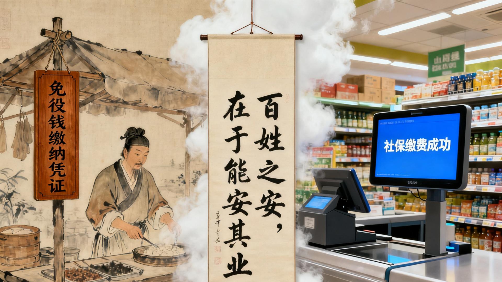 900 年前王安石就懂 “社保逻辑”：大家凑钱雇人干活，小贩不用关摊了