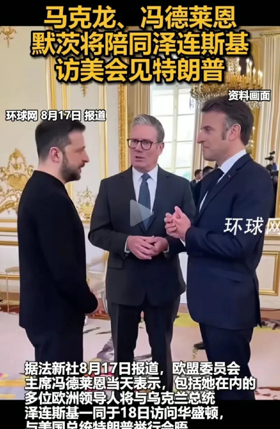 这几个一起壮胆见特朗普！
都心里没底！
看样子，欧洲也要撤了，它们明白，只要美国