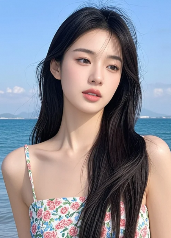 美女一笑，像晨光洒在露珠上，晶莹得让人心尖微颤！