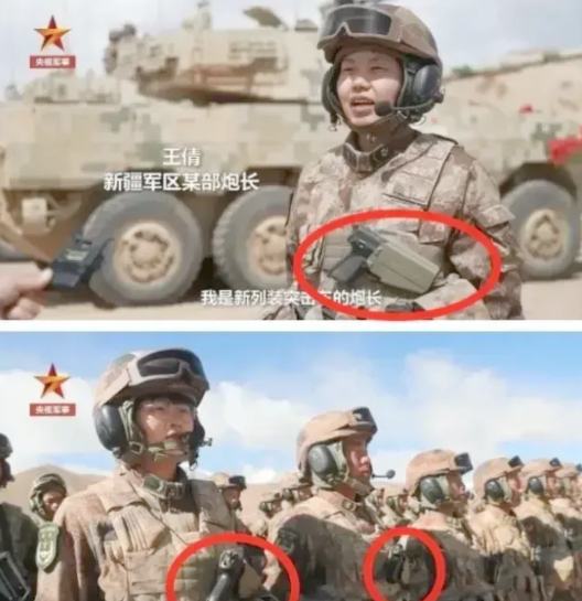有人不理解为什么解放军装甲兵会把手枪挂在胸前？有的人认为这样是为了保护心脏？其实