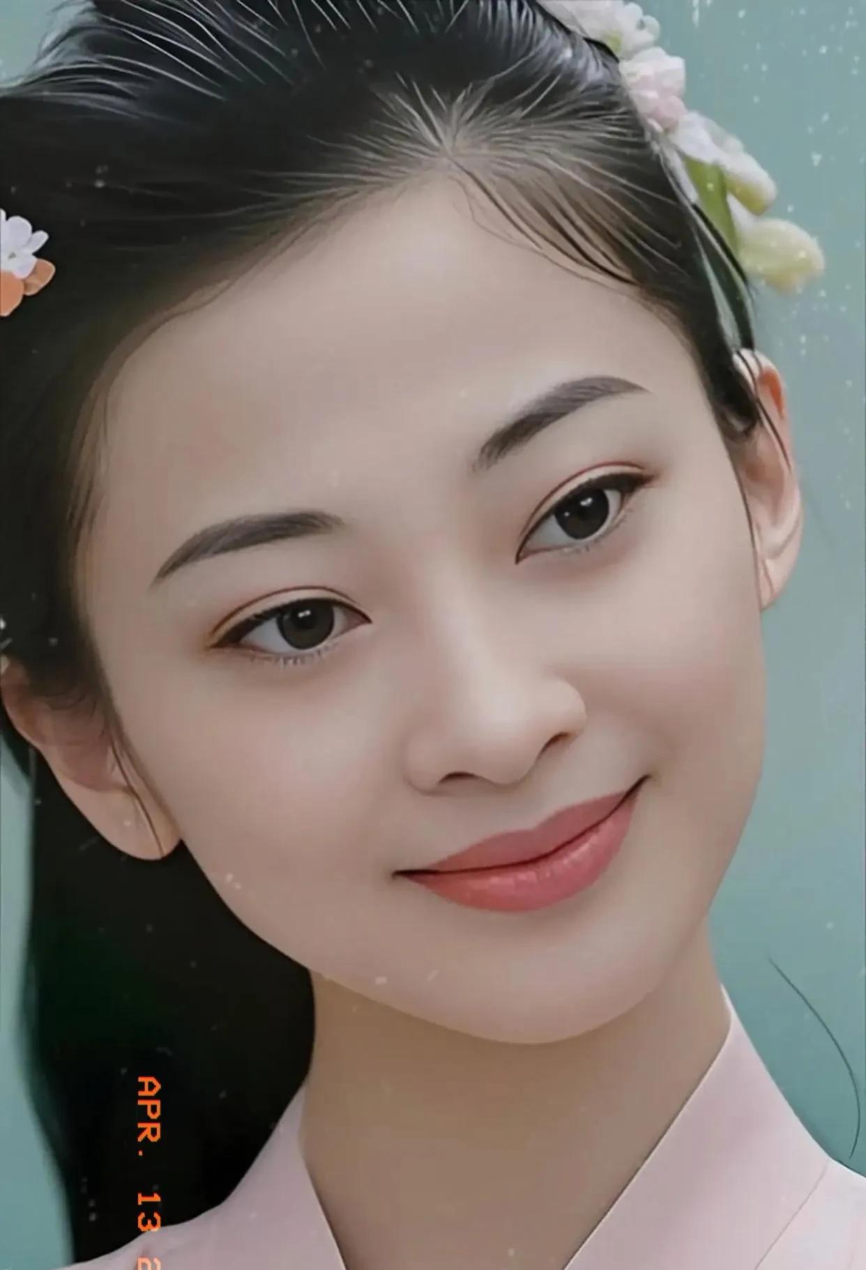 梅婷，真嫩啊！
年轻时简直掐得出水来，
眼波流转，清澈灵动，
脸上胶原蛋白满满，