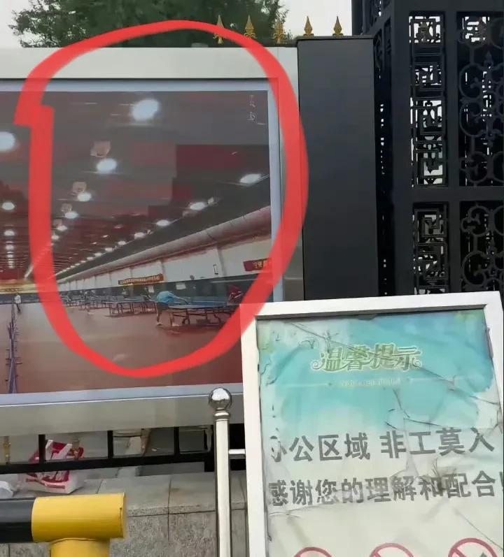 张继科精神又起来了还是咋滴？国家体育总局门口都挂上了他的照片。
光看这肌肉丛生，